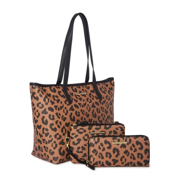 Time and Tru Handbags - 💥 Time and Tru Women's 3-Piece Handbag Set Leopard 🐆💗